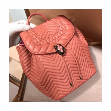 Bvlgari Serpenti Forever Back Pack,24CM - 불가리 세르펜티 포에버 백팩,BVLB0093,24cm,핑크