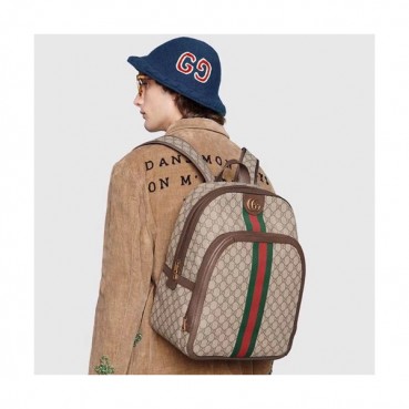 Gucci GG  Ophidia Supreme Mens Back Pack,39.5CM - 구찌 GG 오피디아 수프림 남성용 백팩 547967,GUB0404,39.5CM,브라운
