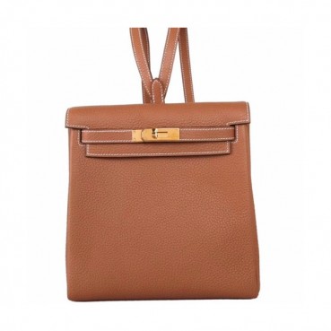 Hermes Kelly Ado Back Pack ,22cm - 에르메스 켈리 아도 여성용 백팩 HERB0560,22cm,브라운