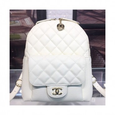Chanel 2019 Leather Women Back Pack ,23CM - 샤넬 2019 레더 여성용 백팩,CHAB0535,23CM,화이트