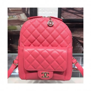 Chanel 2019 Leather Women Back Pack ,23CM - 샤넬 2019 레더 여성용 백팩,CHAB0534,23CM,핑크