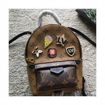 Louis Viutton MonogramPalm Springs Women Back Pack,22cm - 루이비통 모노그램 팜스프링 여성용 백팩,M41562 ,LOUB0884,22cm,브라운