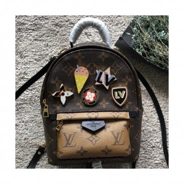 Louis Viutton MonogramPalm Springs Women Back Pack,22cm - 루이비통 모노그램 팜스프링 여성용 백팩,M41562,LOUB0883 ,22cm,브라운
