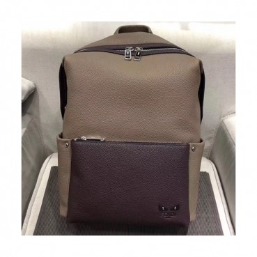Fendi Leather Back Pack ,40CM - 펜디 레더 남성용 백팩  FENB0070,40CM,브라운