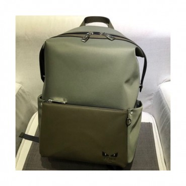 Fendi Leather&Nylon Back Pack ,40CM - 펜디 레더&나일론 남성용 백팩  FENB0065,40CM,카키