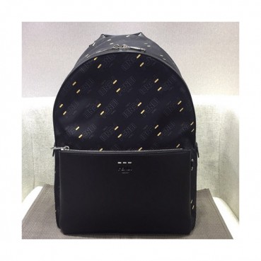 Fendi 2019 Leather & Nylon Back Pack ,41CM - 펜디 2019 레더&나일론 남여공용 백팩  FENB0055,41CM,블랙
