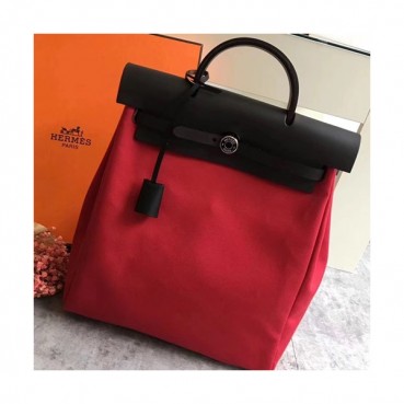Hermes Herbag-A DOS Canvas Back Pack ,35cm 