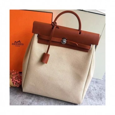 Hermes Herbag-A DOS Canvas Back Pack ,35cm 
