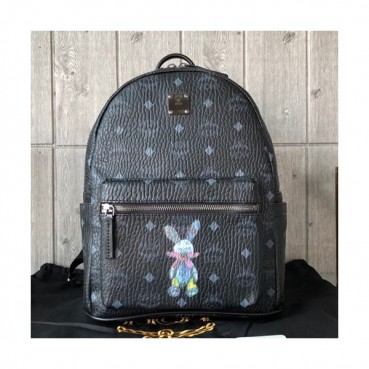 MCM Stark Visetos Canvas Back Pack,17/21/26cm - 엠씨엠 스타크 비세토스 캔버스 남여공용 백팩 MCMB0079, 17/21/26cm,블랙