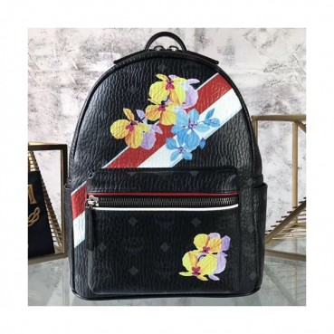 MCM Visetos Leather Back Pack,26cm - 엠씨엠 비세토스 레더 남여공용 백팩 MCMB0074, 26cm,블랙