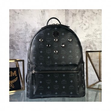 MCM Visetos Back Pack,34cm - 엠씨엠 비세토스 남여공용 백팩 MCMB0073, 34cm,블랙