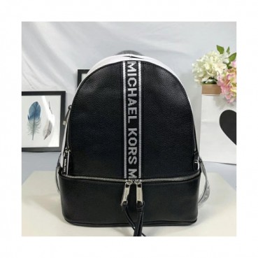 Michael Kors Leather Rhea Zip Back Pack ,26CM - 마이클 코어스 레더 레아 짚 백팩 ,MKB0139, 26CM,블랙
