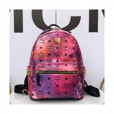 MCM Stark Leather Back Pack,17/21/26/34cm - 엠씨엠 스타크 레더 남여공용 백팩 MCMB0029, 17/21/26/34cm,핑크