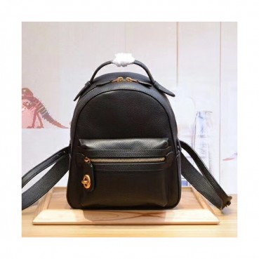 Coach Leather Back Pack,23cm - 코치 레더 여성용 백팩, COAB0064,23cm,블랙