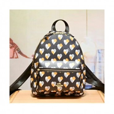 Coach Leather Back Pack,18cm - 코치 레더 여성용 백팩, 25915,COAB0029,18cm,블랙
