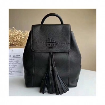 Tory Burch Leather Black Tassel Back Pack,27cm - 토리버치 레더 블랙 태슬 백팩 TBB0092,27cm