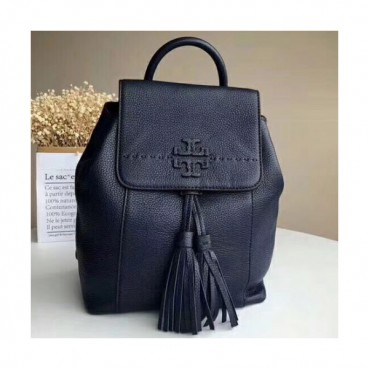 Tory Burch Leather Blue Tassel Back Pack,27cm - 토리버치 레더 블루 태슬 백팩 TBB0091,27cm