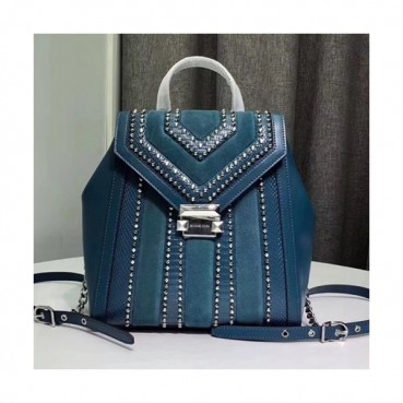 Michael Kors Leather Whitney Back Pack, 24CM - 마이클 코어스 레더 위트니 백팩 ,MKB0037, 24CM,블루