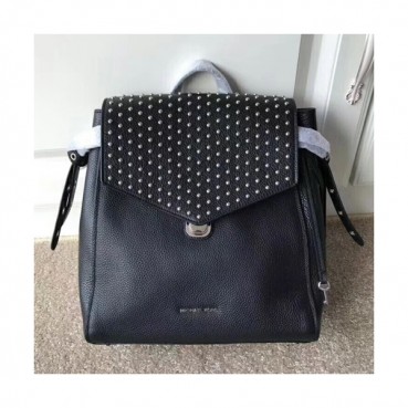 Michael Kors Leather Back Pack, 28CM - 마이클 코어스 레더 백팩 ,MKB0025, 28CM,블랙
