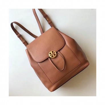 Tory Burch Leather Brown Back Pack,24cm - 토리버치 레더 브라운 백팩 TBB0069,24cm