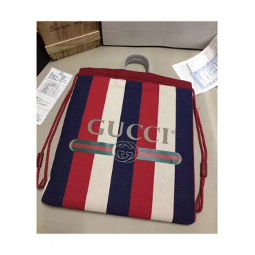 Gucci Stripe Tote Bag/Back Pack, 38cm - 구찌 스트라이프 토트백/백팩, ,GUB0117,38cm,레드+네이비