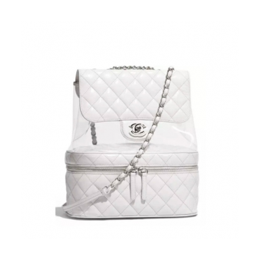 [매장판]Chanel Women PVC Back Pack ,21.5CM - 샤넬 여성용 PVC 백팩,CHAB0516,21.5CM,화이트