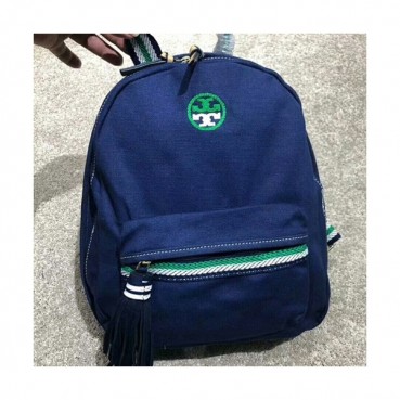 Tory Burch Canvas Blue Back Pack,29cm - 토리버치 캔버스 블루 여성용 백팩 TBB0034,29cm