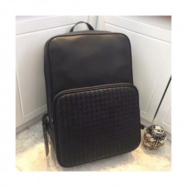 Bottega Veneta Leather Black Back Pack,29cm - 보테가 베네타 레더 블랙 남성용 백팩 BVB0125,29cm