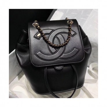 Chanel Women Leather Back Pack  - 샤넬 여성용 레더 백팩,CHAB0434,블랙