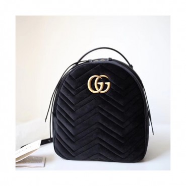 Gucci Marmont Matlase Velvet Women Back Pack,22.5CM - 구찌 마몬트 마틀라세 벨벳 여성용 백팩 524568, GUB0078,22.5CM