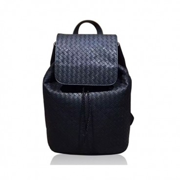[보태가 베네타] 인터레치아토 가죽 블랙 남성용 백팩 bv0003b - Bottega Veneta Intrecciato Black Mens Back Pack