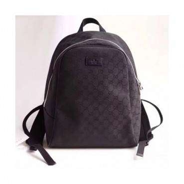 [구찌] 블랙 GG 수프림 남성용 백팩 gu0015b - Gucci Black GG Supreme Mens Backpack
