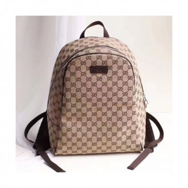 [구찌] 베이지 GG 수프림 남성용 백팩 gu0013b - Gucci Beige GG Supreme Mens Backpack