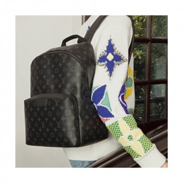 [루이비통]Louis Vuitton 2021 Men's Leather Backpack,37cm,M43186,LOUB2380 - 루이비통 2021 남성용 레더 백팩,37cm,블랙