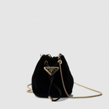 프라다 여성 벨벳 미니 파우치 1NR016 - Prada Womens Velvet Mini Pouch 