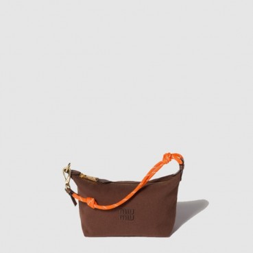 미우미우 여성 가바딘 파우치 - Miumiu Womens Gabardine pouch 
