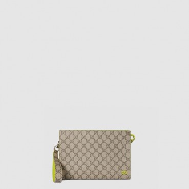 구찌 남성 바이컬러 GG 파우치 - Gucci Mens Bicolor GG pouch 