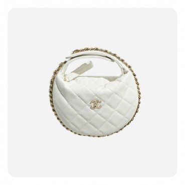 샤넬 23 파우치백 화이트 골드 - Chane 23 Pouch Bag 