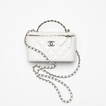 샤넬 여성 화이트 23k 파우치 백 - Chanel Womens White Pouch Bag 