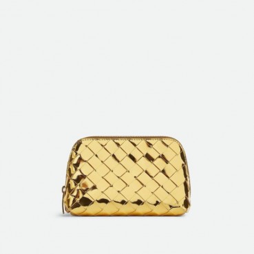 보테가 베네타 여성 골드 파우치 - Bottega Veneta Womens Gold Pouch 
