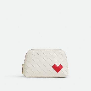 보테가 베네타 여성 화이트 파우치 - Bottega Veneta Womens White Pouch 