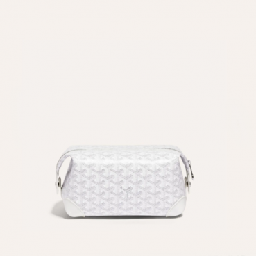 고야드 남/녀 화이트 볼링 25 클러치 - Goyard Unisex Bowling 25 Toiletry Bag 
