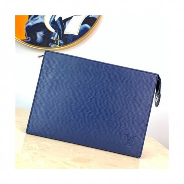 [루이비통]Louis Vuitton 2021 Men's Leather Pouch,27cm,M41366,LOUB2373 - 루이비통 2021 남성용 레더 파우치,27cm,네이비