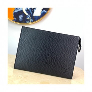[루이비통]Louis Vuitton 2021 Mens Leather Pouch,25cm,M41366,LOUB2372 - 루이비통 2021 남성용 레더 파우치,25cm,블랙