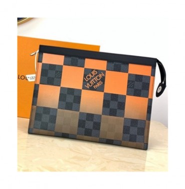 [루이비통]Louis Vuitton 2021 Men's Leather Pouch,27cm,M60412,LOUB2365 - 루이비통 2021 남성용 레더 파우치,27cm,오렌지