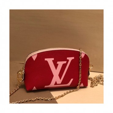 Louis Vuitton 2019 Monogram PVC Pouch Chain Shoulder Cross Bag ,19cm - 루이비통 2019 모노그램 PVC 파우치 체인 숄더 크로스백 M67694,LOUB1919,19cm,레드