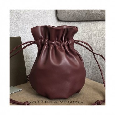 Bottega Veneta 2019 Pouch Bag / Bucket Shoulder Cross Bag,20cm - 보테가 베네타 2019 파우치 백 / 버킷 숄더 크로스백, 583774,BVB0320,20cm,와인