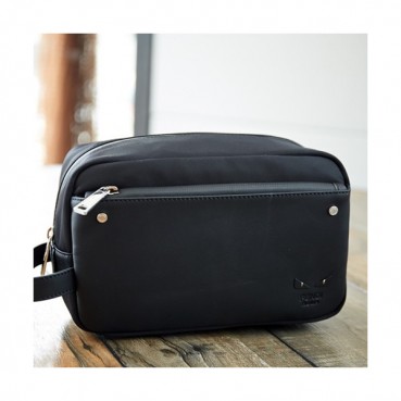 Fendi 2019 Nylon&Leather Bag Bugs Pouch Hand Bag,24CM - 펜디 2019 나일론&레더 남성용 백버그 파우치 핸드백  FENB0226,24CM,블랙