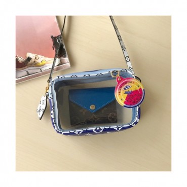Louis Vuitton 2019 PVC Beach Pouch Shouder Bag,16.5cm - 루이비통 2019 PVC 비치 파우치 숄더백 ,M67601,LOUB1186,16.5cm,블루