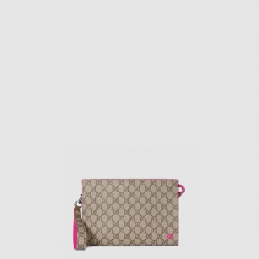 구찌 남성 바이컬러 GG 파우치 - Gucci Mens Bicolor GG pouch 